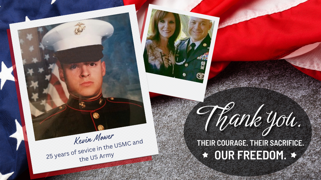 Image of Kevin Mower, a veteran in the US Army