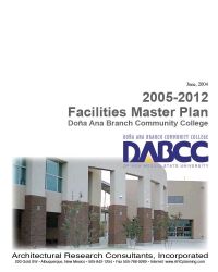 2005 to 2012 Facilities master plan cover page